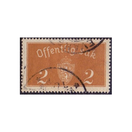 Norge. Tjenste. 1933. 2 Øre. AFA nr. 9 **    / st.