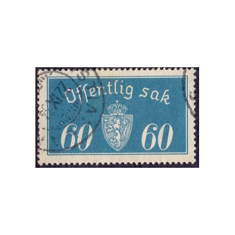 Norge. Tjenste. 1933. 60 Øre. AFA nr. 19 **    / st.