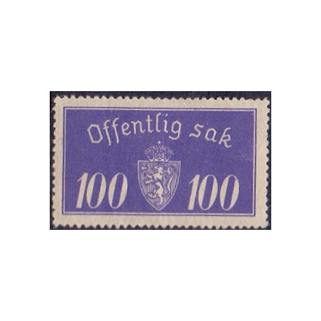 Norge. Tjenste. 1933. 100 Øre. AFA nr. 21 **    / st.