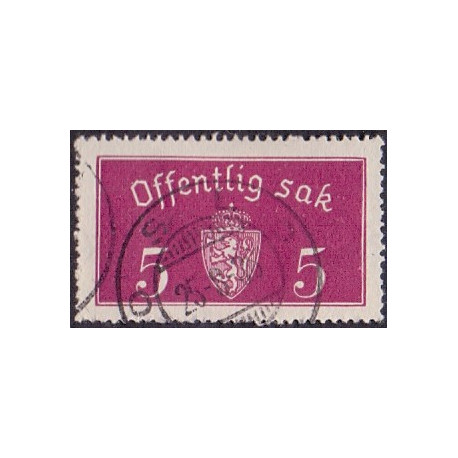 Norge. Tjenste. 1933. 5 Øre. AFA nr. 10a **    / st.
