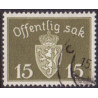 Norge. Tjenste. 1937-38. 10 Øre. AFA nr. 24 **     / st.
