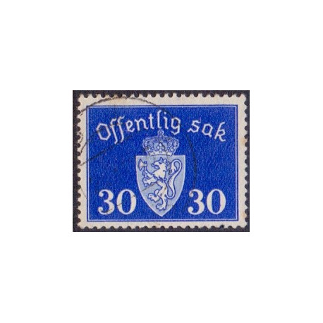 Norge. Tjenste. 1937-38. 30 Øre. AFA nr. 28 **   / st.