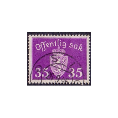 Norge. Tjenste. 1937-38. 35 Øre. AFA nr. 29 **   / st.