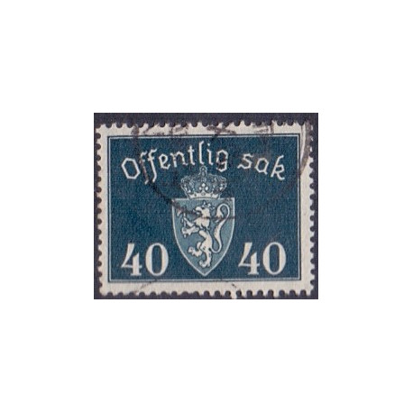 Norge. Tjenste. 1937-38. 40 Øre. AFA nr. 30 **   / st.