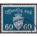 Norge. Tjenste. 1937-38. 60 Øre. AFA nr. 31 **   / st.