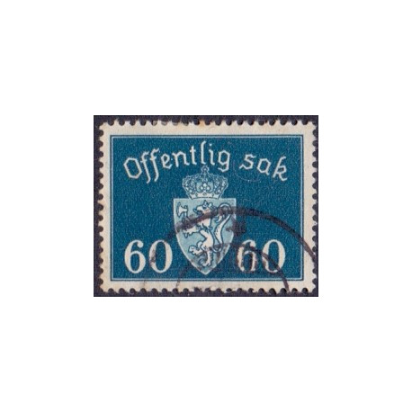 Norge. Tjenste. 1937-38. 60 Øre. AFA nr. 31 **   / st.