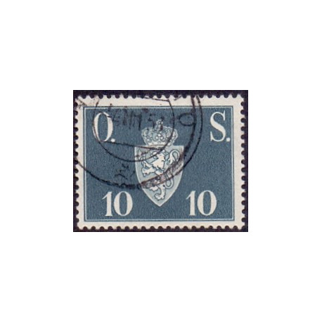 Norge. Tjenste. 1951-52. 10 Øre. AFA nr. 62 **   / st.