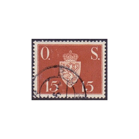 Norge. Tjenste. 1951-52. 15 Øre. AFA nr. 63 **   / st.