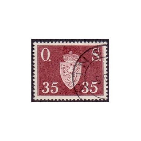 Norge. Tjenste. 1951-52. 35 Øre. AFA nr. 65 **   / st.