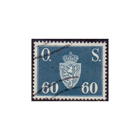Norge. Tjenste. 1951-52. 60 Øre. AFA nr. 66 **   / st.