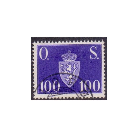 Norge. Tjenste. 1951-52. 100 Øre. AFA nr. 67 **   / st.