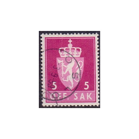 Norge. Tjenste. 1955-58. 5 Øre. AFA nr. 68 **   / st.