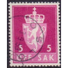 Norge. Tjenste. 1955-58. 5 Øre. AFA nr. 68 **   / st.