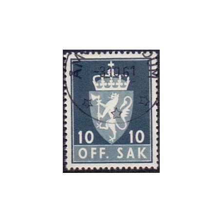 Norge. Tjenste. 1955-58. 10 Øre. AFA nr. 69 **   / st.