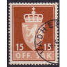 Norge. Tjenste. 1955-58. 15 Øre. AFA nr. 70 **               / st.