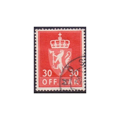 Norge. Tjenste. 1955-58. 30 Øre. AFA nr. 73 **              / st.