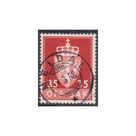 Norge. Tjenste. 1955-58. 35 Øre. AFA nr. 75 **              / st.
