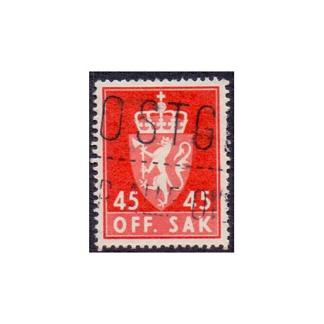 Norge. Tjenste. 1955-58. 45 Øre. AFA nr. 78 **             / st.