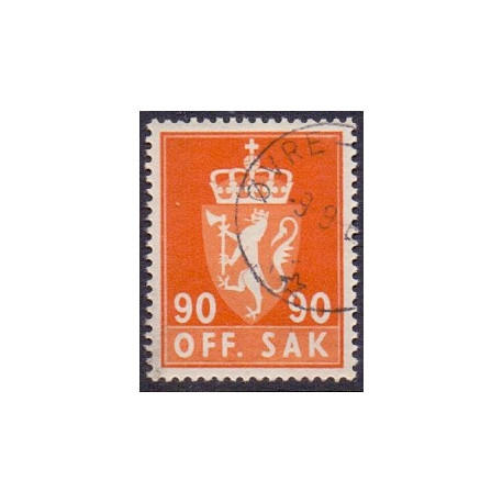 Norge. Tjenste. 1955-58. 90 Øre. AFA nr. 87 **         / st.