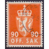 Norge. Tjenste. 1955-58. 90 Øre. AFA nr. 87 **         / st.