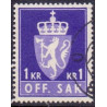 Norge. Tjenste. 1955-58. 1 kr. AFA nr. 88 **        / st.