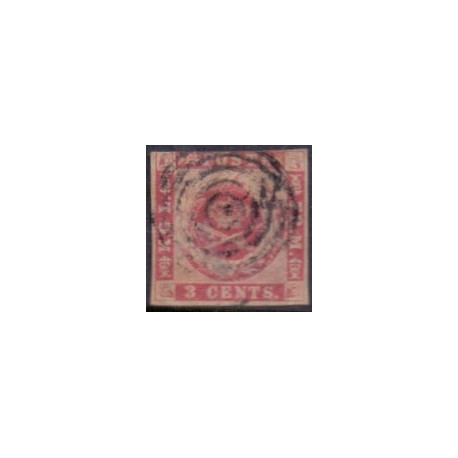 DWI. 1866. 3 Cent. Rosa/karmin. AFA nr. 2 ** / st