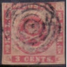 DWI. 1866. 3 Cent. Rosa/karmin. AFA nr. 2 ** / st