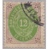 DWI. 1876-1901.  12 Cents, lilla/gulgrøn. AFA nr 12 **   /st.