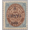 DWI. 1902. 8 CENT/10 c. RET RAMME. AFA nr 19 **   /st.