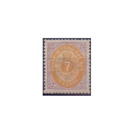 DWI. 1873-1902.  7 Cents, lilla/gul. OMV RM AFA nr 8y ** / st
