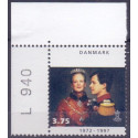 1997. Dr. Margrethe 25's års regeringsjubilæum. med varianten.AFA nr. 1135y ** postfrisk         Stemplet FDC
