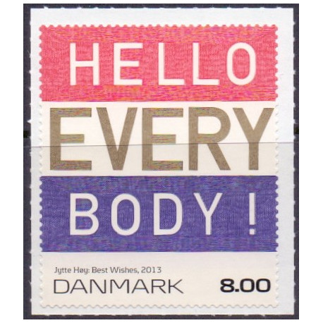 2013. Frimærkekunst, med variant, AFA nr. 1755x  **  postfrisk  Stemplet FDC