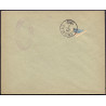 DWI. 1873-1902.  4 Cents, gulbrun/blå.Halveret på brev. AFA nr 7B st.