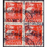 Danmark. Postfærge 1927 15 Øre, i 4-blok. AFA nr. 10 stemplet/used