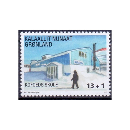2017. 13.00+1 kr. Kofoed skole. AFA nr. 766 ** postfrisk  stemplet FDC