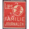 Frimærkepenge 1 Øre "Læs Familie Journalen" Grøn/RØD/blå