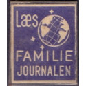 Frimærkepenge 1 Øre "Læs Familie Journalen" Grøn/RØD/blå