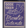 Frimærkepenge 1 Øre "Mønster Tidende" Blå/rød