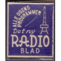 Frimærkepenge 1 Øre " Det ny Radio blad" Blå