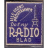 Frimærkepenge 1 Øre " Det ny Radio blad" Blå