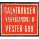 Frimærkepenge 1 Øre "Salatbørsen" Rød