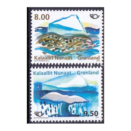 2012. 8,00-9,50 Kr. Norden ved havet. AFA nr. 615-6 postfrisk stemplet