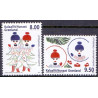 2012. 8,00-9,50 Kr. Julefrimærker. AFA nr 631-32 postfrisk stemplet