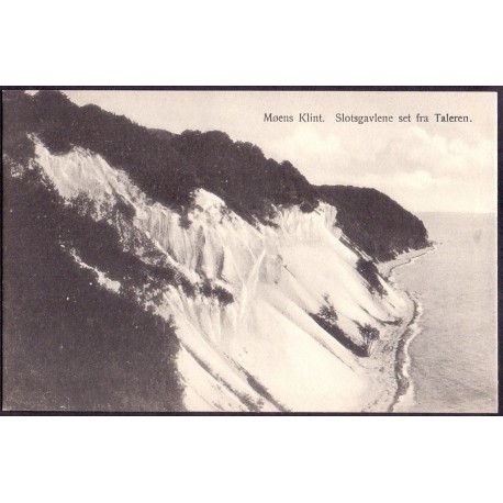 4791. Møens klint. Slotsgavlene set fra Taleren, ubrugt (Nielsen)