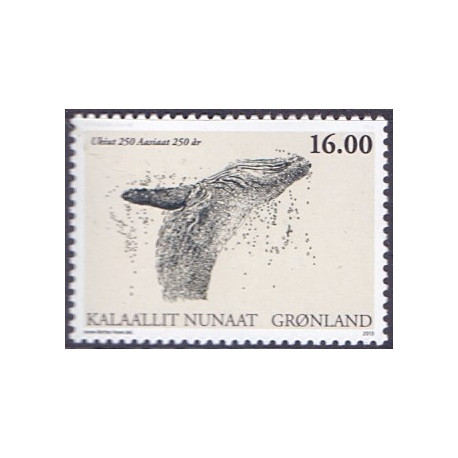 2013. 16,00 Kr. Aasiaat 250 år. AFA nr 650 postfrisk stemplet