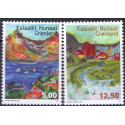 2014. 5,00-12,50 Kr. Grønlandske sange I. AFA nr 662-63 postfrisk stemplet