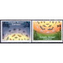 2014. 0,50-45,00 Kr. Fangerliv I. AFA nr. 681-82 postfrisk stemplet
