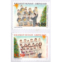 2014. 10,00-11,50 Kr. Julefrimærker. AFA nr. 689E-90E fra hæfte postfrisk  stemplet