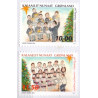 2014. 10,00-11,50 Kr. Julefrimærker. AFA nr. 689E-90E fra hæfte postfrisk  stemplet