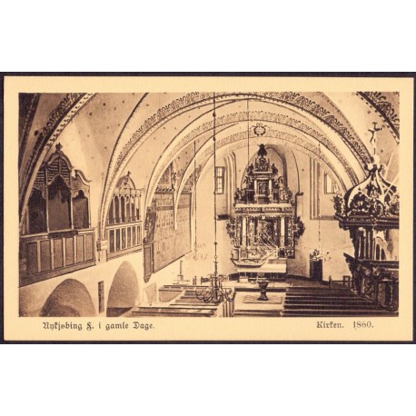 4800. Nykøbing F.  Kirken 1860, ubrugt (Mackeprang 27584)